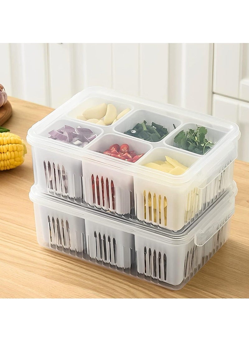 بيوينتي حاوية حفظ الطازج في الثلاجة 6 شبكات - Image 4